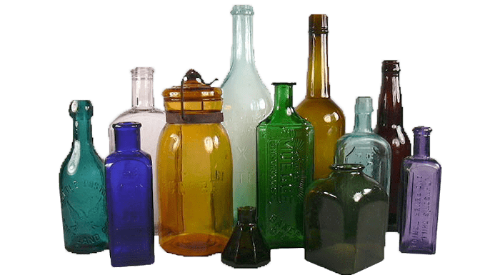 antique glass bottles-how to clean bottles-cleaning